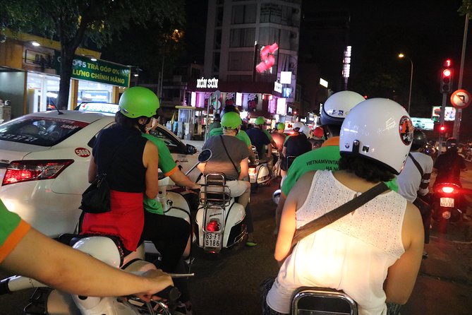 Saigon Vespa By Night Street Food Tour 4,5 Hours - Ending at a Vietnamese music bar
