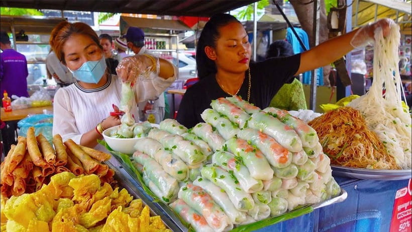 Siem Reap Street Foods Tour by Tuk Tuk with Personal Guide - The food: from familiar bites to serious challenges