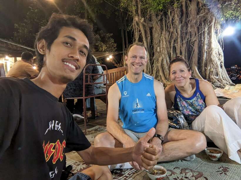Street Food Tasting by Walking - Alun-alun Kidul and the neon pedal car