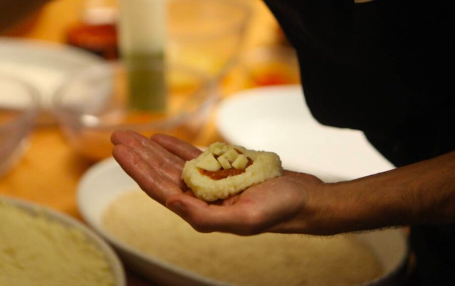 Syracuse: Sicilian Street Food Hands-On Cooking Class - Making arancini with hands-on instruction
