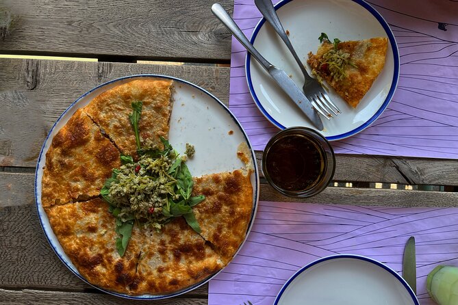 Tbilisi Street Food Tour (All-inclusive) - Starting with cornbread, cheese, and Georgian wine