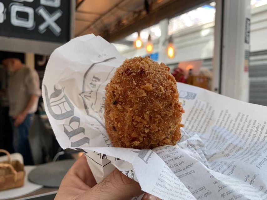 Testaccio Experience: Street Food, Market and Traditions - Street food with supplì, cheese, and regional wine