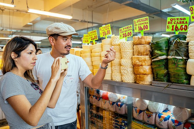 The 10 Tastings of Lima With Locals: Private Street Food Tour - Mercado Central: cheese, olives, fruit, and local drinks