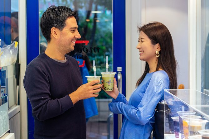 The 10 Tastings of Tokyo With Locals: Private Street Food Tour - Tapioca drinks around Musashino Hachimangu