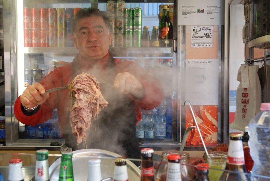The Original Street Food & Market Tour of Florence - Crostino nero, cheese, and salami from Tuscany