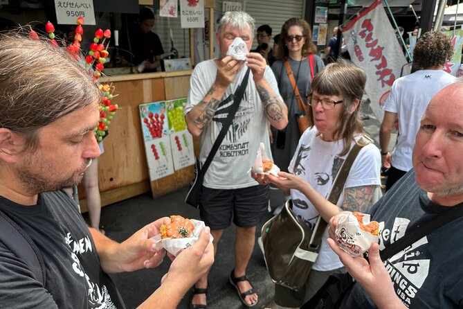 Tokyo: Private Tsukiji Fish Market Tour with 3 Food Stops - Three included foods chosen by your guide