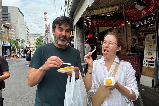 Tokyo: Private Tsukiji Fish Market Tour with 3 Food Stops - Returning to the market for more local flavor