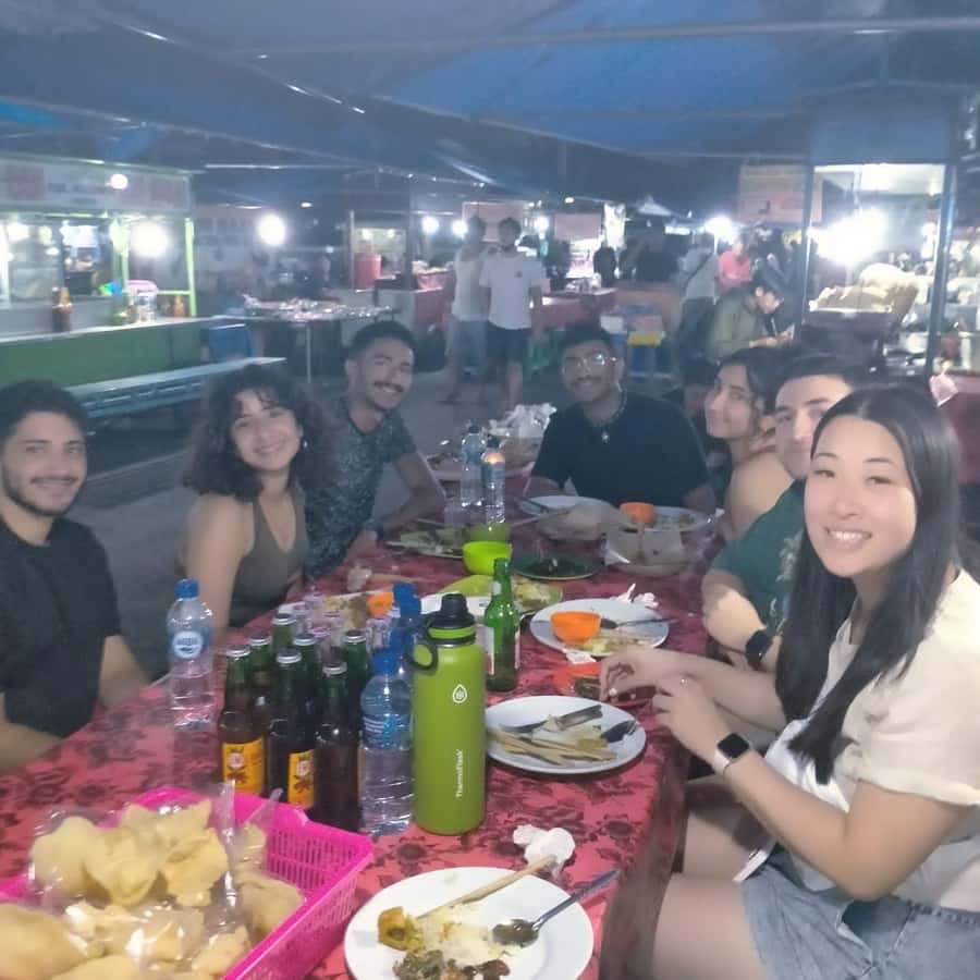Ubud Traditional Night Market Food Tour-All Inclusive - The main meal: satay, gado-gado, and more