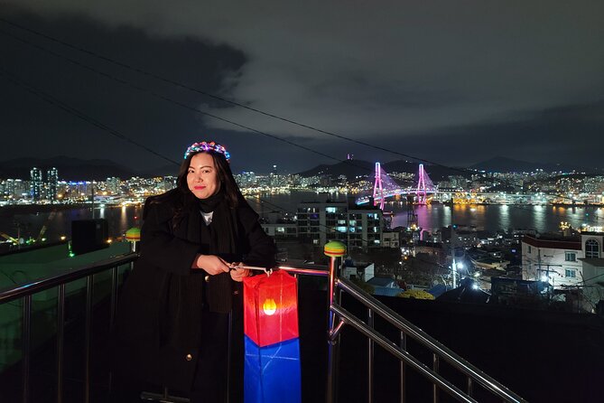 Visit Busan night market and enjoy the night view of Busan harbor - Walking through older residential alleys