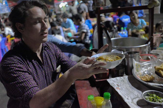 Yangon Evening Street Food and Market Walking Tour - A candlelit produce market away from the usual route